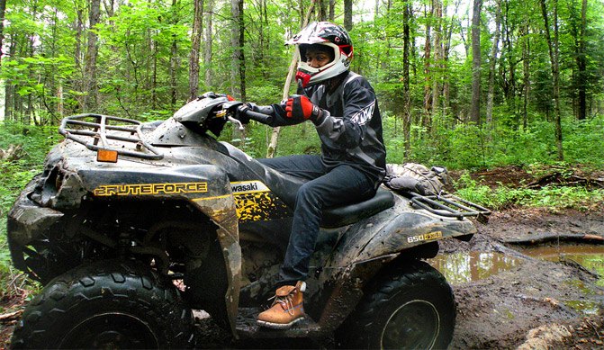 basic atv riding techniques, New ATV Rider Happy