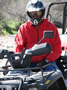 the arizona desert s queen valley, Dale Kissner of Wisconsin prefers his 2 passenger CanAm for now