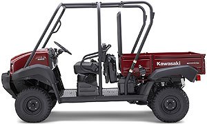 kawasaki updates mule line, Folding up the rear seat in the 4010 Trans4x4 allows you to epand the cargo bed