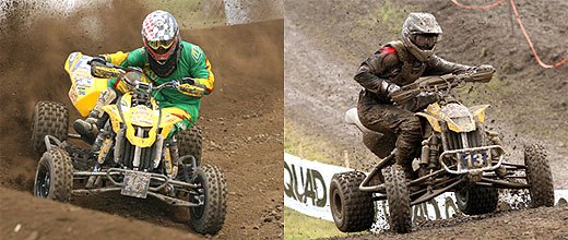 wimmer claims fourth victory of season, Jeremy Lawson left and John Natalie right each picked up a moto win on a Can Am DS450