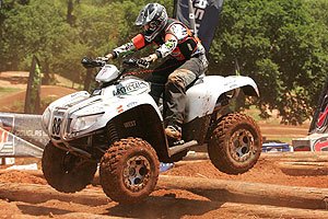 arctic cat wins quad terrain opener, Jesse West rides to victory on his new 700 H1 4x4