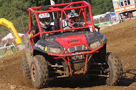eichner wins side by side race, Doug Eichner and Larry Heidler ride their Ranger RZR to victory