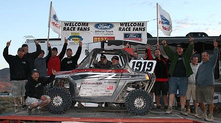 team jagged x wins vegas to reno aboard rzr, Team Jagged X celebrates the Vegas to Reno victory