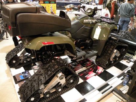 toronto international snowmobile atv powersports show report, If you want a track system for your ATV Toronto was the place to find one