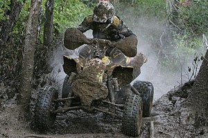 can am announces 2009 race team, Chris Bithell gets muddy during his win at Unadilla in 2008