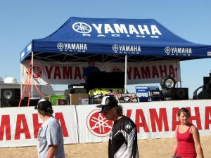 2009 rhino rally at the dune tour, Just like last year a DJ booth was brought out and kept everyone entertained with a great mix of music throughout the event