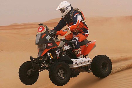 ktm s husseini wins abu dhabi desert challenge, Husseini rides his KTM to victory Photo by Ferrari Photos