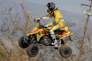 wimmer earns third ama pro atv mx win, Dustin Wimmer rides his QuadRacer LT R450 to victory