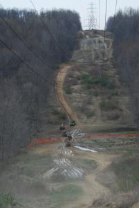 mines meadows atv park review, This multi tiered hill had some very steep climbs