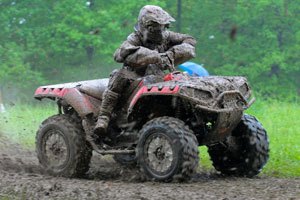 rath racing turns in big performances, Daryl Rath battles the mud on his way to a third place finish