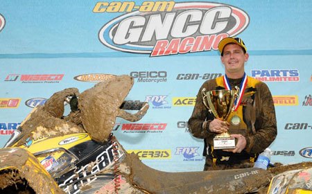 can am earns podiums in three series, Bryan Buckhannon celebrates his GNCC victory