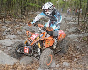 borich outduels mcgill at mountain ridge gncc, Adam McGill was just two seconds back of Borich at the checkers