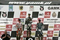 ktm atvs top podium in poland, Holmes Schreiber and Yamaha rider Matthieu Ternynck on the podium