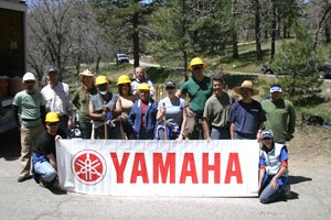 yamaha helps clean up country s busiest national forest