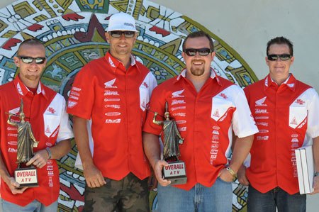 american honda s matlock racing wins baja 500, Harold Goodman Wes Miller Wayne Matlock and Josh Caster celebrate their victory