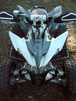 yamaha raptor 250 project part 5, The front fenders and hood from Maier give the Raptor 250 a menacing glare