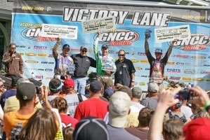 wolf earns historic win at snowshoe gncc, Brian Wolf Chris Borich and Bill Ballance reap the rewards of a great race
