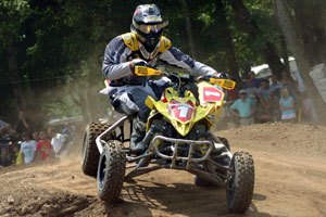 creamer wins at dirt days wimmer claims championship, Dustin Wimmer earned his second straight AMA ATV Motocross championship
