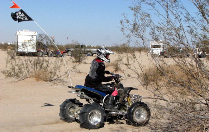 how to ride the dunes, Dunes Safety Flag