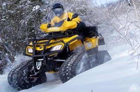 BRP Upgrades Apache ATV Track System for Outlander