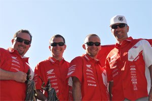 matlock racing wins pro atv title at baja 1000, Wayne Matlock Harold Goodman Wes Miller Josh Caster celebrate their Baja 1000 victory