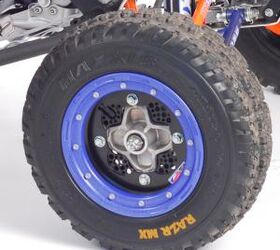 tpr yamaha yfz450r project, A DWT Champion in a Box wheel kit which included their front Rok N Lok wheels combined with a set of Maxxis soft compound Razr MX tires improved traction on the YFZR