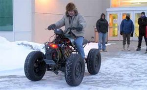 university students build electric atv, electric atv0120