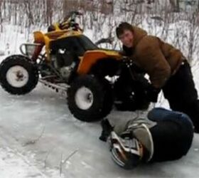 don t try this at home atvs on ice