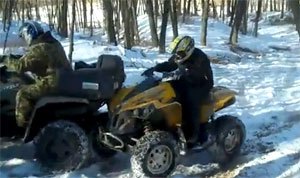 more atvs on ice video