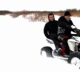 don t try this at home jet ski pulled by atv video