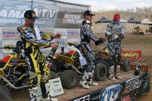 wimmer dominates atv mx season opener, Creamer Wimmer and Wienen celebrate on the podium