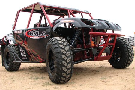 weller on top of the podium at loorrs speedworld