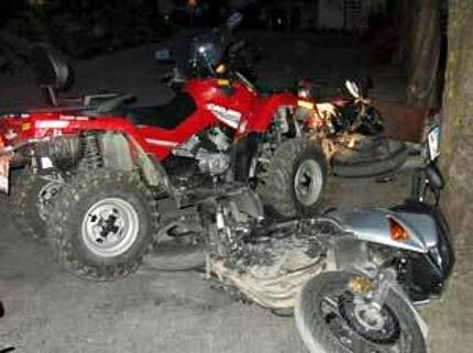 drunken austrian rides atv into hotel lobby