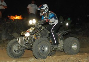 blais racing services race report, Patty Blais rides into the night