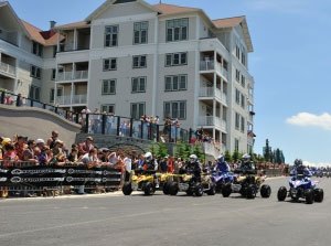 wolf takes overall win at snowshoe gncc, Snowshoe s road start brings out a lot of fans