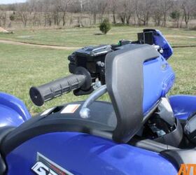 yamaha grizzly 550 project, The Brush Deflectors help keep your hands clear of mud and rocks shot up from other ATVs