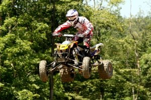 natalie earns can am s first atv mx win, John Natalie takes to the air at Pleasure Valley