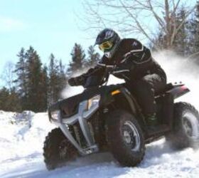2008 polaris sportsman 400 h o review, A low center of gravity gives you lots of control on the trails