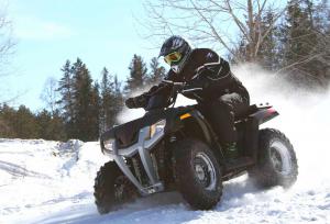 2008 polaris sportsman 400 h o review, A low center of gravity gives you lots of control on the trails