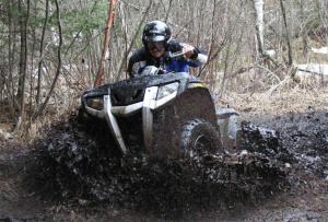 2008 polaris sportsman 400 h o review, As you can see the 400 H O pulls through the mud just fine