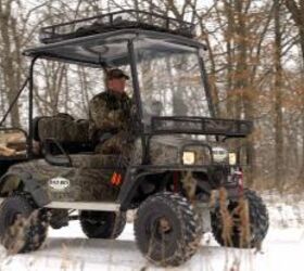 2008 bad boy buggy review, The Buggy s camouflage pattern along with the silent operation make it a good vehicle for hunters