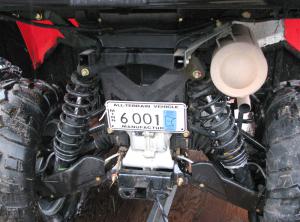 2008 polaris sportsman 500 efi x2 review, Angling the X2 s shocks behind the sway bar setup provides both greater carrying capacity and a stable ride