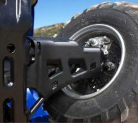 2009 yamaha grizzly 550 fi eps review, Large A arm guards can take a lot of abuse