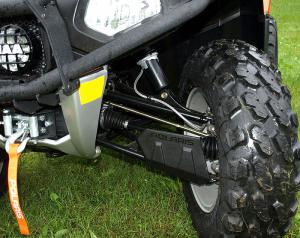 2009 polaris sportsman first look, MacPherson strut has been replaced with easier steering double A arm front suspension