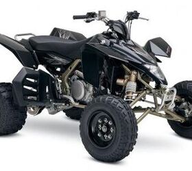 2009 suzuki atv lineup unveiled, You ve got to love the look of the gold frame on this special edition QuadRacer R450