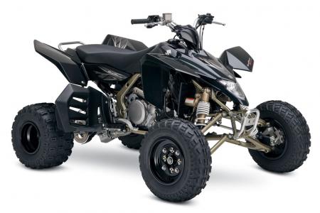 2009 suzuki atv lineup unveiled, You ve got to love the look of the gold frame on this special edition QuadRacer R450