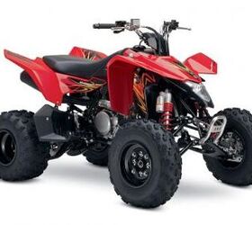 2009 suzuki atv lineup unveiled, The revamped Z400 looks pretty slick in black and red