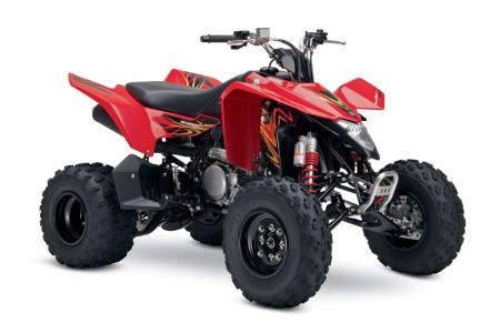 2009 suzuki atv lineup unveiled, The revamped Z400 looks pretty slick in black and red