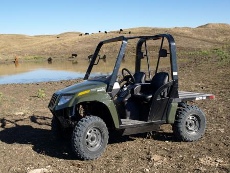2009 arctic cat prowler lineup review, Farmers and ranchers will find value in the 550 Flat Bed
