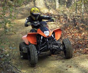 2008 ktm xc 450 review, Seemingly everything about KTM s four wheeler was designed with racing in mind
